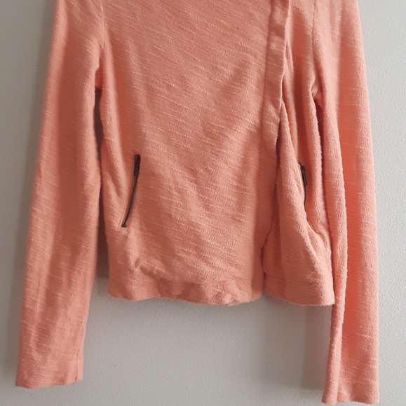 Anthropologie Cozy Peach Hooded Sweater XS - Picture 5 of 8